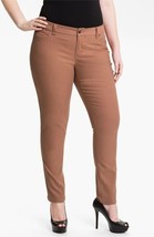 NWT $188 MYNT 1792 Womens Plus Jeans Pants Office 16W Skinny 16 W Rust New Brown - £118.68 GBP