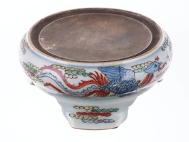 Antique Chinese Wucai Famille rose ink stand - £284.17 GBP