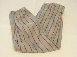 Alleson Athletic Youth M baseball softball Pant 1 pair grey red stripes ... - $10.09