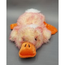 Dan Dee Easter Duck Hand Puppet Pink Orange Stuffed Animal Plush 11&quot; Long Toy - £10.25 GBP