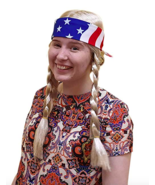 Blonde Hippie Cowgirl Cowboy Country Willie Party Costume Mullet Wig - €9,62 EUR