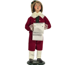 Byers Choice 1990 Boy Caroler with Spectacles and Sheet Music Signed Dat... - £28.85 GBP