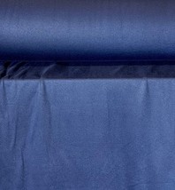 Fleece Knit Fabric Polycotton 64&quot; Wide Tubular Navy Blue 9 Ozs By The Yard - £2.86 GBP