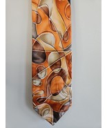 Cravatta collo motivo cerchio marrone/arancione Jerry Garcia,... - £14.97 GBP