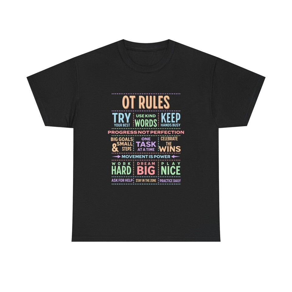 Occupational Therapy Shirt, OT Rules, Cota shirt, OT Shirt, OTA Shirt Item image 9