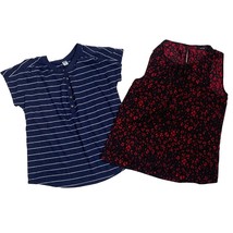APT. 9 &amp; Old Navy Women&#39;s Tops XS Lot of 2 Red and Black and Navy Blue S... - $166.47 MXN