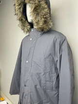 TIMBERLAND Men&#39;s Gray Waterproof Faux Fur Hooded Parka Jacket 8141J-039 ... - £69.71 GBP