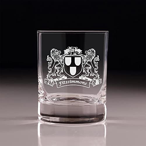 Primary image for Fitzsimmons Irish Coat of Arms Old Fashioned Tumblers - Set of 4