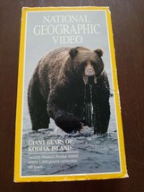 National Geographic Video Giant Bears Of Kodiak Island Educational VHS Tape - £7.86 GBP