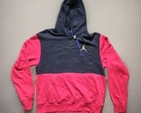 Vtg Nike Air Jordan Hoodie Mens Medium Red ml m Gold Jumpman Kangaroo Po... - $45.49