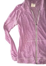 Aerie Purple Zip Hoodie Sweatshirt Women's Medium – Broken Zipper Tab image 3