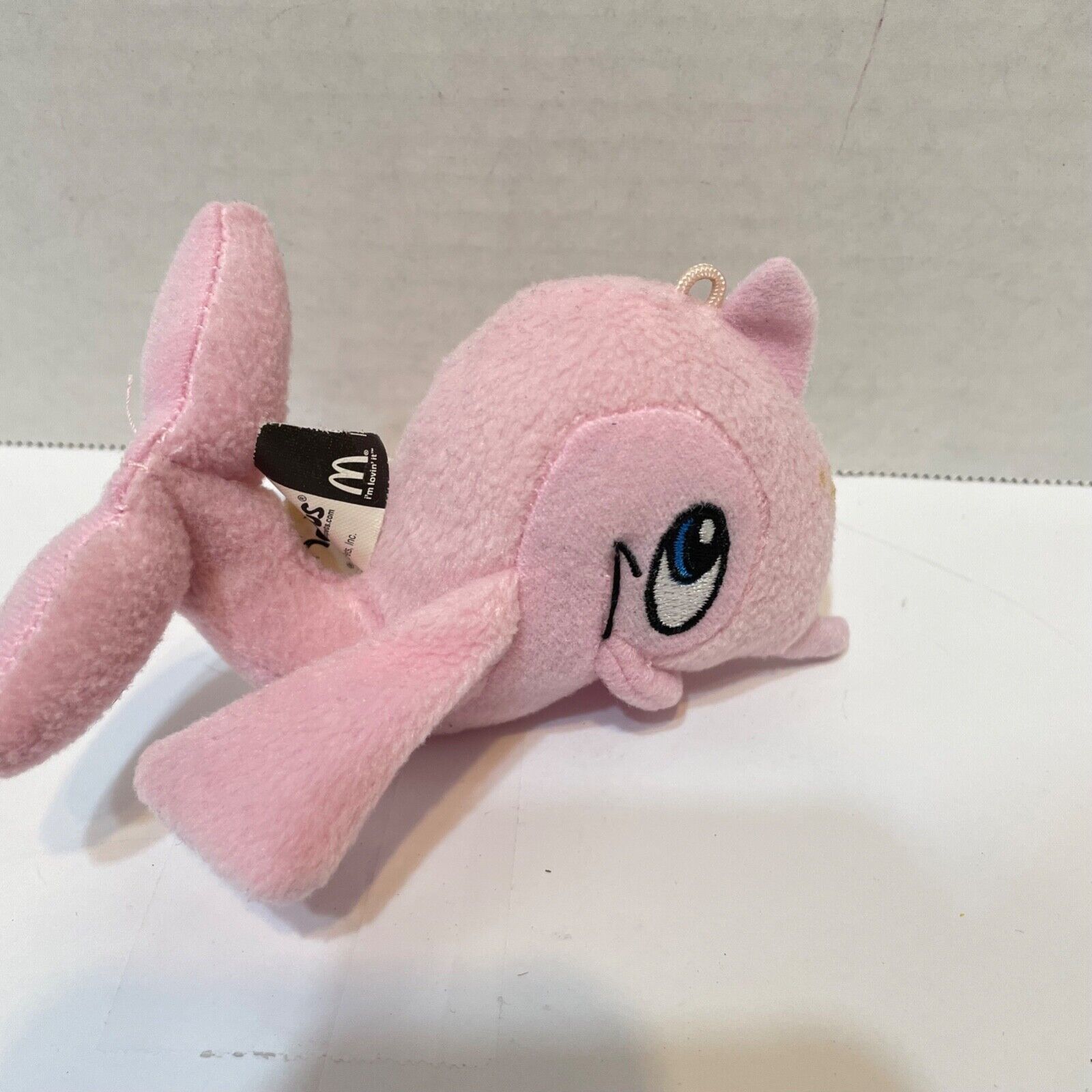McDonalds 2005 Neopets Pink Plush Flotsam Fish Mini Stuffed Animal 5