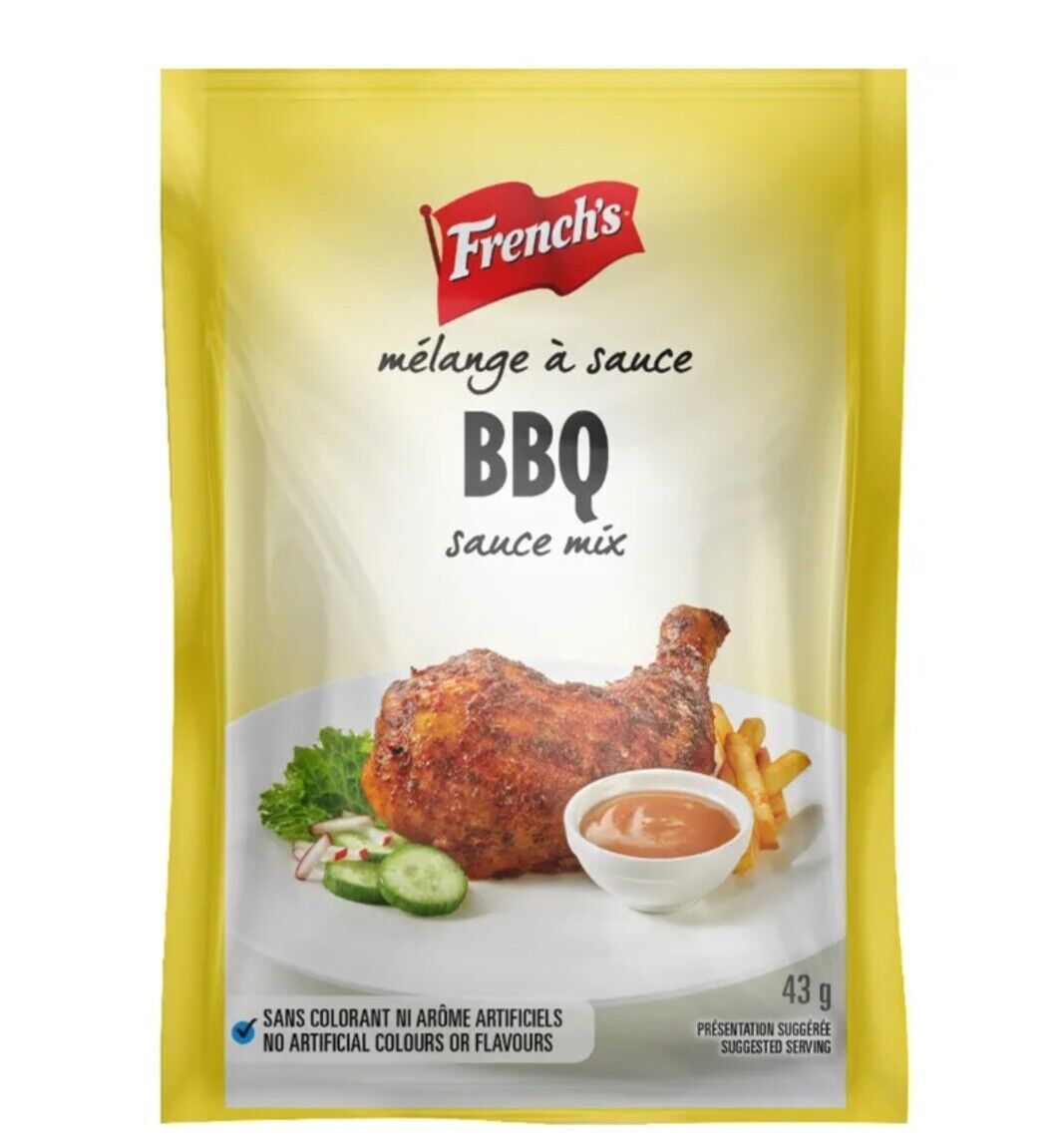 48 x French's BBQ Sauce Mix 43g each pack From Canada - $76.44