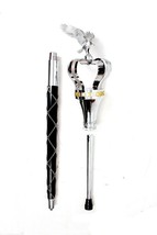 Big Crown Mace Chrome Plated Black Shaft With Big size Eagle 3 Parts 60 Inches - £635.53 GBP