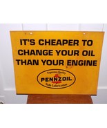 Vintage Pennzoil It’s Cheaper To Change Your Oil Than Your Engine Plasti... - $1,733.20 MXN