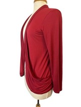 J.Jill Stretch Women’s Cardigan Red Size Small Wearever Collection - $15.40