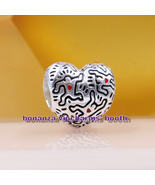 2022 Release 925 Sterling Silver Keith Haring Collection Line Art People... - £13.37 GBP