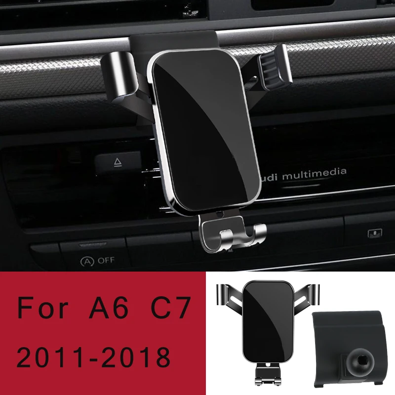 Car Phone Holder For Audi A6 C7 C8 A7 4KA  Air Vent Mount Car Styling Bracket - £19.44 GBP
