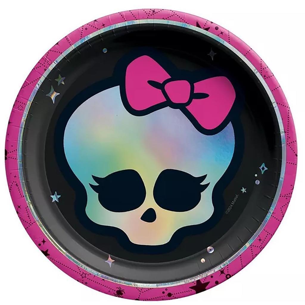 Monster High Best Boo Iridescent Party Dessert Cake Plates Birthday Supp... - $8.95