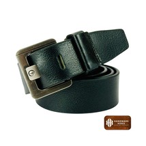 Handmade Full Grain Black Leather Belt: Adjustable Fit, Durable Buckle - $2,924.58 MXN