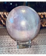 Aura Rose Quartz Sphere with Stand Healing Crystal - $67.00