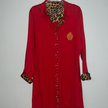 Lauren Ralph Lauren Red /Leopard Pajama Night Shirt / Gown - £20.03 GBP