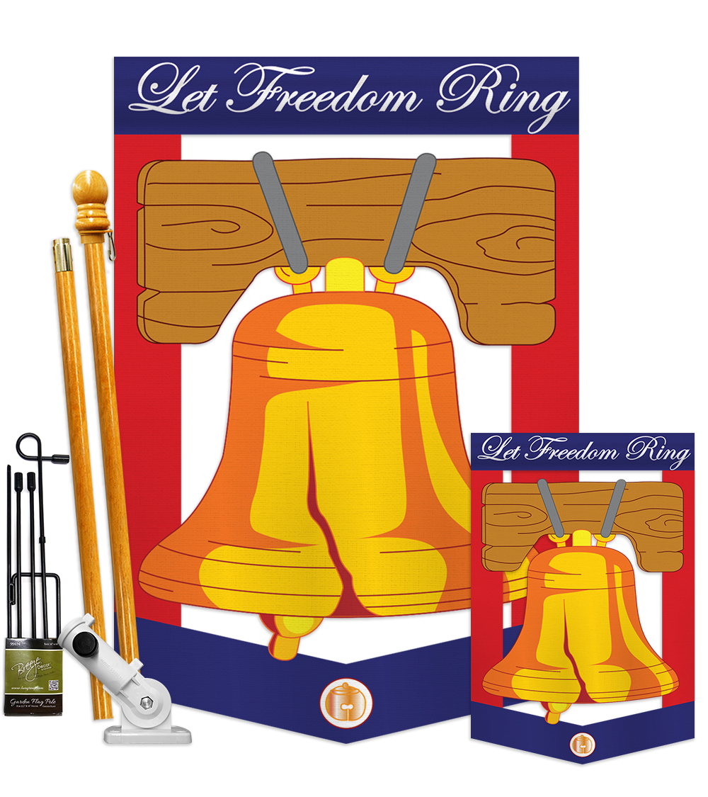Primary image for Freedom Bell - Applique Decorative Flags Kit FK111048-P2