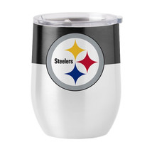 Pittsburgh Steelers ColorBlock Stemless Wine Tumbler 16 oz Stainless Steel - $24.75
