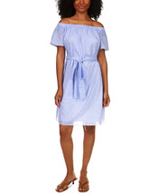 Michael Michael Kors Cotton Spring Bud Off-the-Shoulder Dress, Size Medium - £61.05 GBP