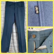 Vintage Levis Abito Blu Pantaloni Classico Plissettato Gamba Dritta Uomo... - $57.15