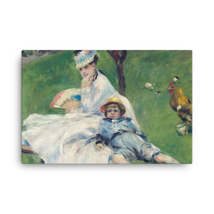 Pierre Auguste Renoir Camille Monet and Her Son Jean in the Garden at Ar... - $99.00+