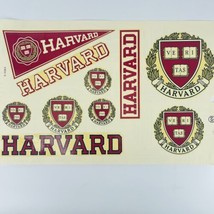 Harvard University Angelus Decal Transfers Crest Coat Of Arms Window Sticker VTG - £30.68 GBP