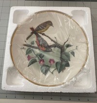 Gorham Fleetwood Decorative Plate Birds and Flowers of the Meadow W/ COA... - $19.99