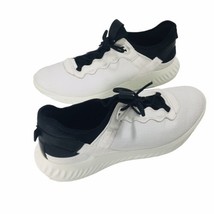 ECCO Men Shoes S.T.1. Leather Sneakers White Sz 13 (47 EU) Fusion Lace-Up - £37.88 GBP