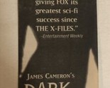 1999 James Cameron’s Dark Angel Print Ad Jessica Alba Michael Weatherly ... - $5.93