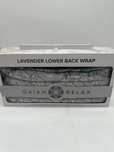Gaim Relax Gray Calming Lavender Scented Lower Back Wrap Microwave Hot Cold Pack - £7.98 GBP