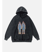 BURNING - Oversized Print Hoodie - €43,28 EUR
