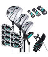 11 Pieces Complete Golf Club Package Set-Green - Color: Green - €359,08 EUR