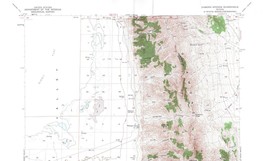 Diamond Springs Quadrangle Nevada 1957 Topo Map Vintage USGS 15 Minute - Shaded - £13.45 GBP