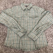 The North Face Womens  Plaid Embroidered Mesh Backing Button Front Shirt M - £14.90 GBP