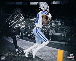 CEEDEE LAMB Autographed &quot;2020 #17 Pick&quot; 16x20 Spotlight Photo FANATICS L... - £256.37 GBP