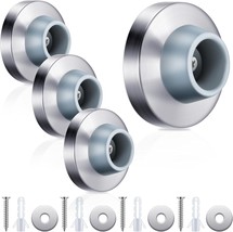 Pangda 4 Pieces Concave Wall Door Bumper Stop Silver Stainless Steel Wal... - $18.33 CAD