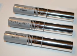 PUR Triple Threat Slimline Mascara .08oz/2.5mL Deluxe Travel Size BLACK (3 PACK) - £7.18 GBP