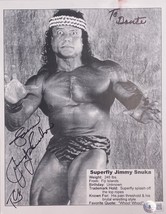 Superfly Jimmy Snuka Signed 8x10 WWF Wrestling Photo BAS BH71137 - £152.65 GBP