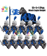 Medieval Knights Building Blocks Action Figures Black Eagle Knight Toys ... - $24.98