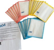 Lot of 21 DOC Anti Bacterial Fiber Reusable Cleaning Cloths Rags 6”x7” F... - $34.60