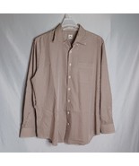 Peter Millar Crown Shirt Mens Large Brown Plaid Button Long Sleeve Casua... - $560.51 MXN