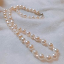 Handmade Japanese Akoya baroque pearls necklace X&#39;mas gift Birthday gift - £222.57 GBP