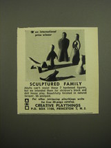 1960 Creative Playthings Sculptured Family Ad - An international prize winner - £11.72 GBP