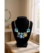Waterfall Statement Bubble Bib Necklace Big Chunky Chic - €11,22 EUR